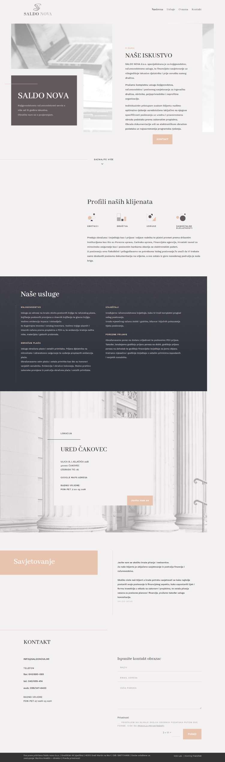 Meli web designer portfolio - kindergarten Gumbek page